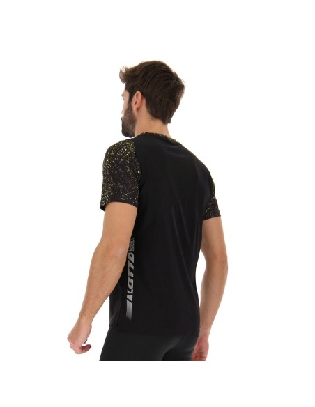 Camiseta Lotto Run Fit Ii Block Negro | Ofertas de pádel